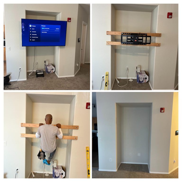 Unique TV Mount Installed
