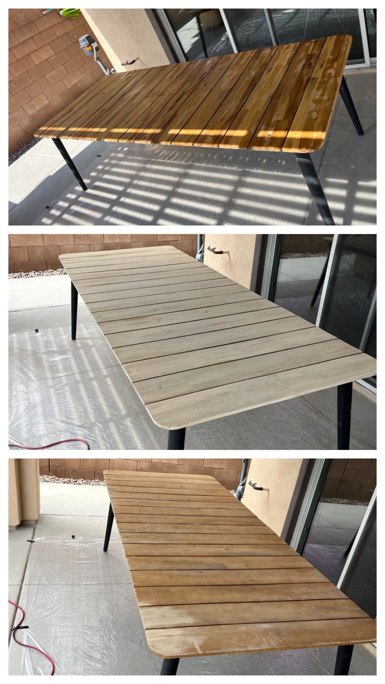 Sanded & Stained Picnic Table