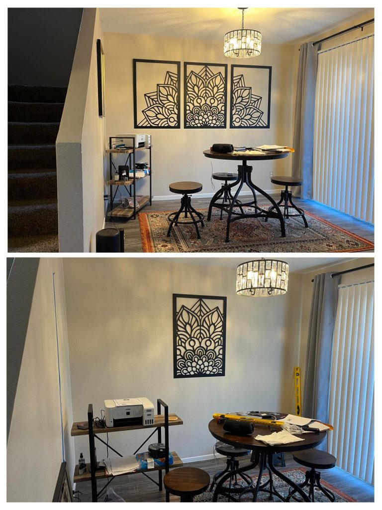 Mounted Metal Wall Art Collage