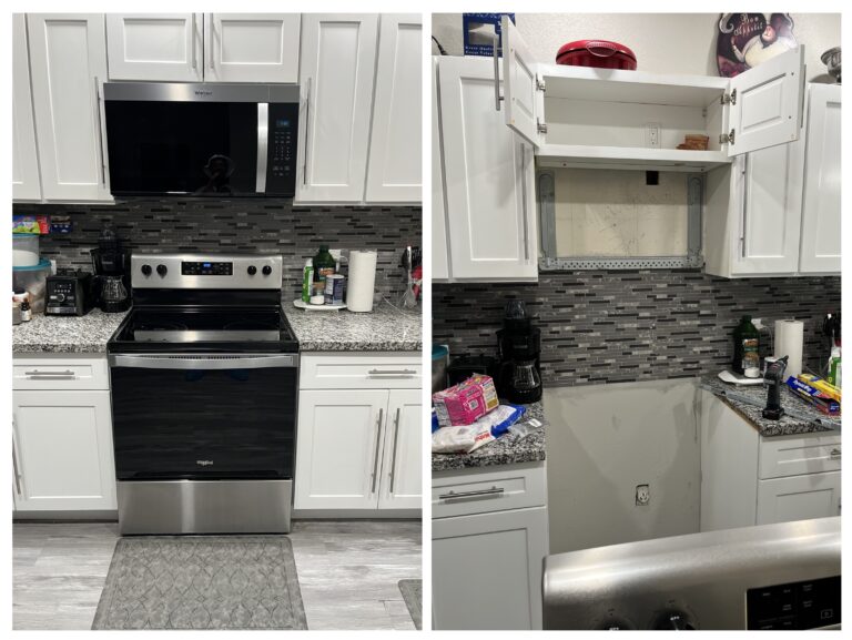 Mounted New Microwave