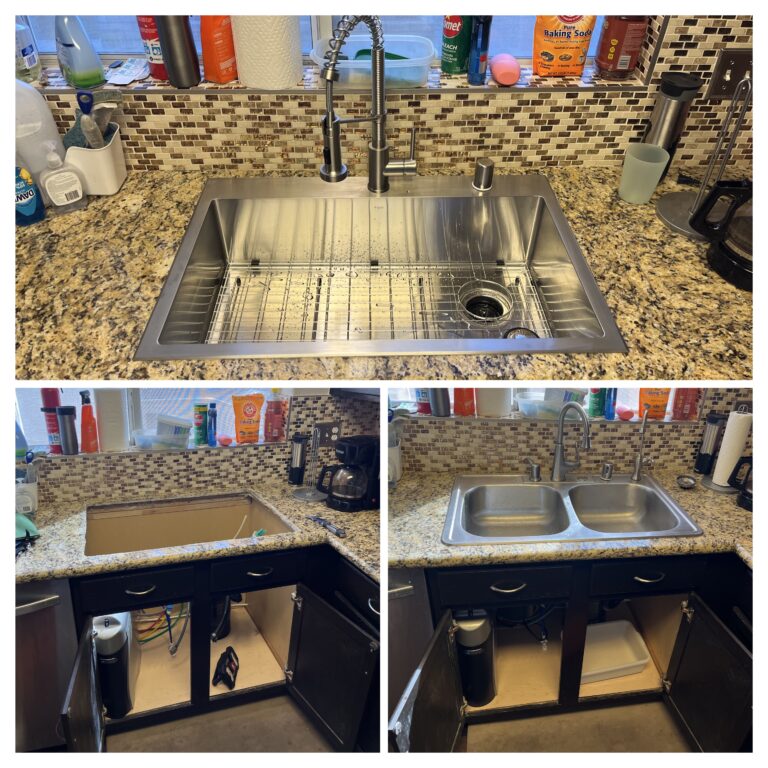 Replaced Kitchen Sink