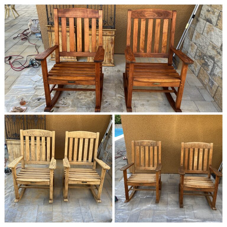 Sanded & Stained Rocking Chairs
