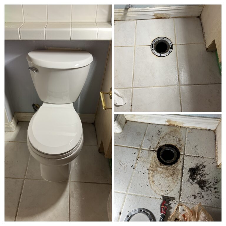 Installed New Flange & New Toilet