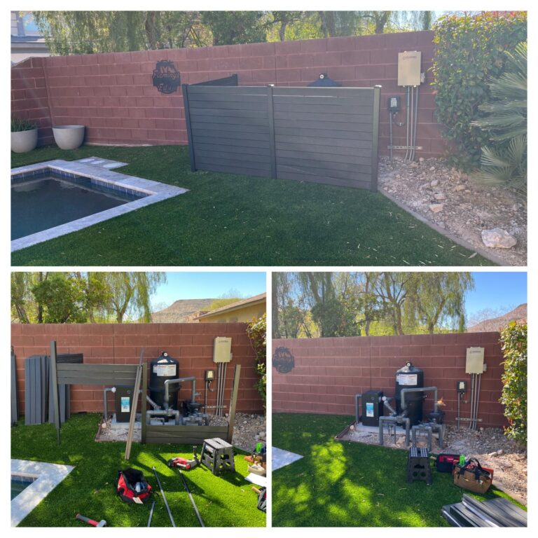 Installed Pool Equipment Enclosure