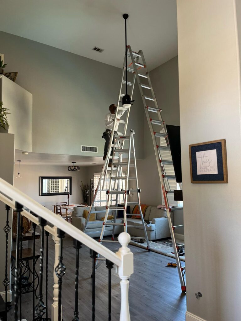 Installed Ceiling Fan onto 17ft Ceiling