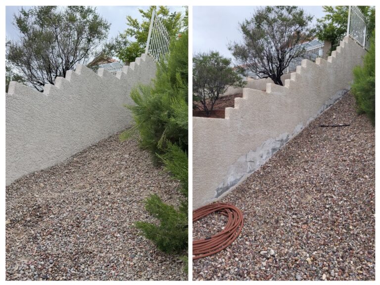 Stucco Wall Repair & Paint